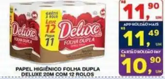 Roldão Papel higiênico folha dupla deluxe oferta