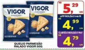 Roldão Queijo parmesão ralado vigor oferta