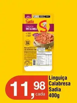 Royal Supermercados Linguiça Calabresa Sadia oferta