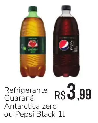 Hiperideal Supermercados Refrigerante Guaraná Antarctica zero ou Pepsi Black oferta