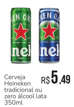 Hiperideal Supermercados Cerveja Heineken tradicional ou zero álcool lata oferta