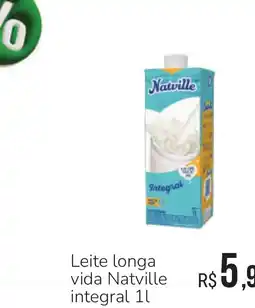 Hiperideal Supermercados Leite longa vida Natville integral oferta
