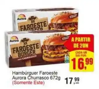 Negreiros Hambúrguer Faroeste Aurora Churrasco oferta