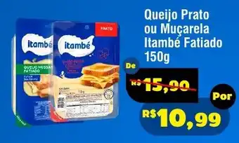 Royal Supermercados Queijo Prato ou Muçarela Itambé Fatiado oferta