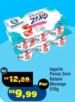 Royal Supermercados Iogurte Pense Zero Batavo Morango oferta