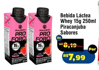 Royal Supermercados Bebida Láctea Whey 15g Piracanjuba Sabores oferta