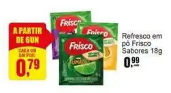 Negreiros Refresco em pó Frisco Sabores oferta