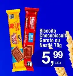 Royal Supermercados Biscoito Chocobiscuit Garoto ou Nestlé oferta