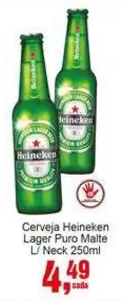 Negreiros Cerveja Heineken Lager Puro Malte oferta
