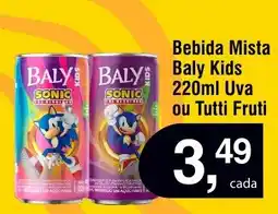 Royal Supermercados Bebida Mista Baly Kids Uva ou Tutti Fruti oferta