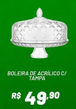 Royal Supermercados Boleira de acrílico c/ tampa oferta