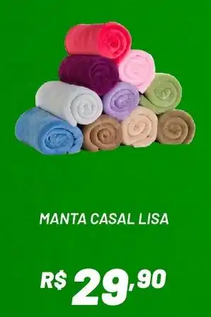 Royal Supermercados manta casal lisa oferta