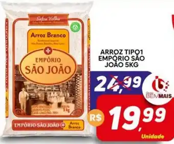 Supermercado Bem Barato Arroz branco tipo 1 oferta