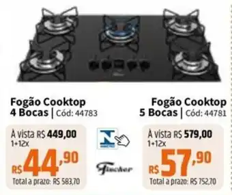 Deltasul Fogão Cooktop 4 Bocas oferta