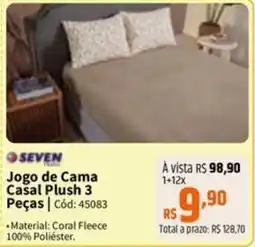 Deltasul Jogo de Cama Casal Plush 3 Peças oferta
