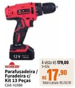 Deltasul Parafusadeira / Furadeira c/ Kit 13 Peças oferta
