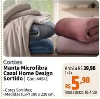 Deltasul Manta Microfibra Casal Home Design Sortido oferta
