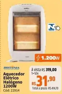 Deltasul Aquecedor Elétrico Halógeno oferta