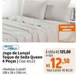 Deltasul Jogo de Lençol Toque de Seda Queen oferta