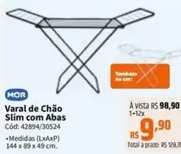 Deltasul Varal de Chão Slim com Abas oferta
