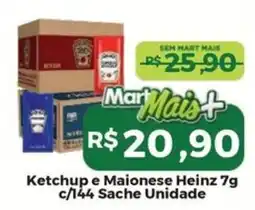 Mart Minas Ketchup e Maionese Heinz oferta