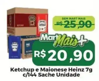 Mart Minas Ketchup e Maionese Heinz oferta