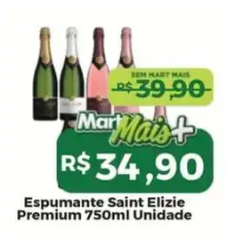 Mart Minas Espumante saint elizie premium oferta