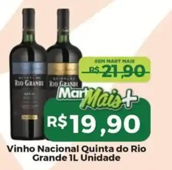Mart Minas Vinho Nacional Quinta do Rio Grande oferta