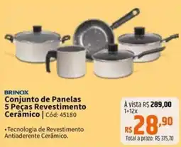 Deltasul Conjunto de Panelas 5 Peças Revestimento Cerâmico oferta
