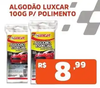 Supermercados Pague Menos algodão luxcar oferta