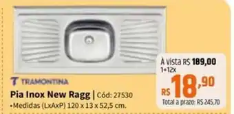 Deltasul TTRAMONTINA Pia inox new ragg oferta