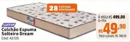 Deltasul Colchão Espuma Solteiro Dream oferta
