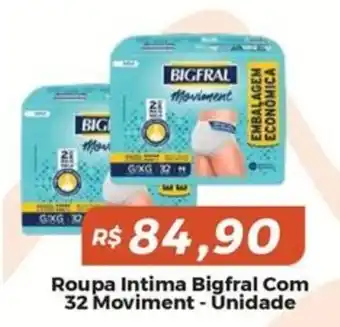 Mart Minas roupa intima bigfral com 32 moviment oferta