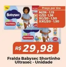 Mart Minas Fralda babysec shortinho oferta