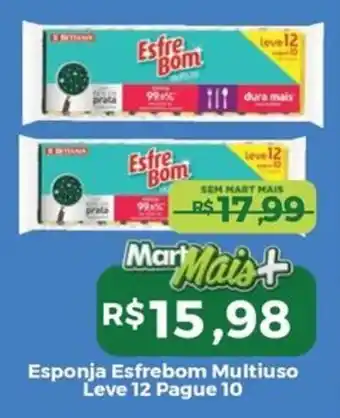 Mart Minas Esponja Esfrebom Multiuso oferta