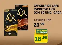 Cooper Cápsula de café espresso l'or com 10 und. oferta