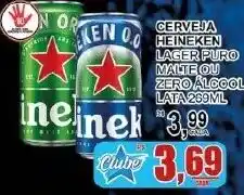 Supermercado Estrela Azul Cerveja heineken lager puro malte ou zero álcool oferta