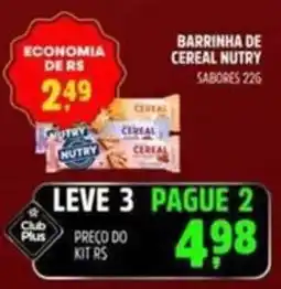 Supermercado Cubatao Barrinha de cereal nutry sabores 226 oferta