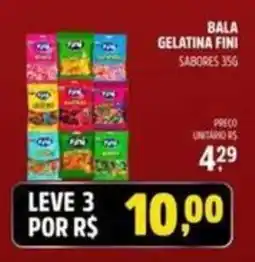 Supermercado Cubatao Bala gelatina fini sabores oferta