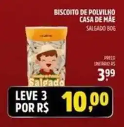 Supermercado Cubatao Biscoito de polvilho casa da mae salgado oferta
