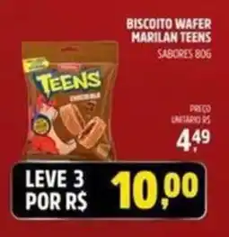 Supermercado Cubatao Biscoito wafer marilan teens oferta