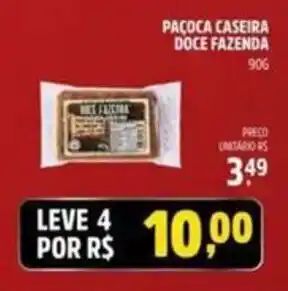 Supermercado Cubatao Paçoca caseira doce fazenda oferta