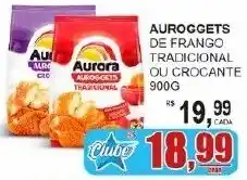 Supermercado Estrela Azul Auroggets de frango tradicional ou crocante oferta