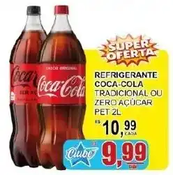 Supermercado Estrela Azul refrigerante coca-cola tradicional ou zero açúcar oferta