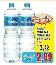 Supermercado Estrela Azul água mineral minalba sem gás oferta