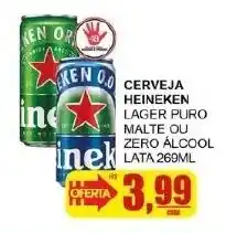 Supermercado Estrela Azul Cerveja heineken lager ou zero álcool oferta