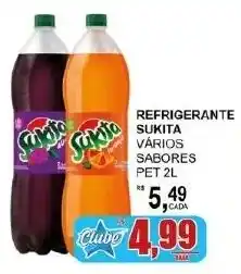 Supermercado Estrela Azul refrigerante sukita vários sabores oferta