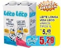 Supermercado Estrela Azul Leite longa vida leco vários tipos oferta