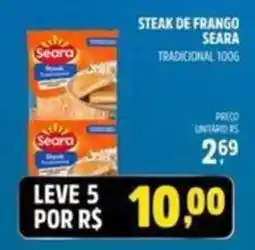 Supermercado Cubatao Steak de frango seara tradicional oferta