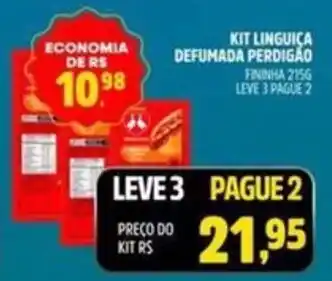 Supermercado Cubatao kit linguiça defumada perdigão oferta